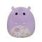 Jucarie de plus, Squishmallows, Hipopotamul Hanna, 19 cm