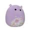 Jucarie de plus, Squishmallows, Hipopotamul Hanna, 19 cm