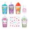 Set cosmetice cu aroma fructata, Make It Real, Beauty Cosmetics Vending Machine, 8 piese