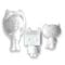Set 4 figurine squishy de colorat, Gabbys Dollhouse