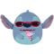 Jucarie de plus, Squishmallows, Disney Stitch cu inghetata, 20 cm