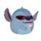 Jucarie de plus, Squishmallows, Disney Stitch cu inghetata, 20 cm