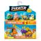 Set 4 figurine, Piratix, Golden Treasure, Captain Bones