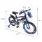 Bicicleta copii 5-7 ani, cu roti ajutatoare, Action One Genesis, 16 inch, Albastru