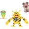 Set 3 figurine de actiune, Pokemon, Caterpie, Electabuzz si Rockruff