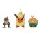 Set 3 figurine de actiune, Pokemon, Appletun, Tyrunt si Flareon