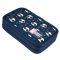 Penar echipat cu 2 compartimente, St Majewski, Love Panda, Bleumarin