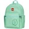 Rucsac casual, LEGO, Tribini Joy Small, Emoji, Verde