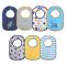 Set 7 bavete, Lorelli, bumbac si peva, 30 x 19 cm, inchidere cu banda velcro
