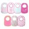 Set 7 bavete, Lorelli, bumbac si peva, 30 x 19 cm, inchidere cu banda velcro