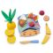 Set fructe tropicale de feliat din lemn premium, Tender Leaf Toys, 15 piese