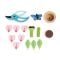 Floarea in ghiveci din lemn premium, Tender Leaf Toys, 15 piese