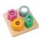 Tabla senzoriala din lemn premium, Tender Leaf Toys, Efecte vizuale, 5 piese
