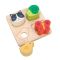 Tabla senzoriala din lemn premium, Tender Leaf Toys, Efecte tactile, 5 piese