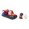 Set de joaca vehicul si figurine, Paw Patrol, Search and Rescue Hovercraft, Zuma, 20155161