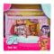 Set de joaca papusa cu patut si ursulet, Evi Love, Teddy Bed