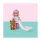 Set de joaca papusa cu patut si ursulet, Evi Love, Teddy Bed