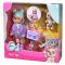 Set de joaca cu papusa, Evi Love, Teddy bike