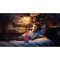 Lampa de veghe cu lumini LED si difuzor, Lexibook, Spiderman