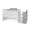Patut modular multifunctional, Lorelli, 5 configurari diferite, 190 X 72 cm, Multi, White Stone Grey