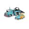 Transportator si masinuta, Maisto, Muscle Transports, 1953 MACK B-61 Flatbed si 1950 Ford Woody, 1:64