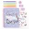 Caiet de schite cu 6 creioane colorate, 3C4G, Butterfly All in One