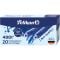 Set 20 patroane, Pelikan, 4001 Cerneala Albastru Royal