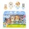 Set 4 figurine, Bluey, Wedding time
