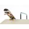 Set mini skateboard cu rampa din lemn, Tech Deck, Shred Pyramid, 20136530