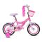 Bicicleta cu cos si roti ajutatoare, Barbie, 12 inch