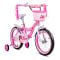 Bicicleta cu cos si roti ajutatoare, Barbie, 16 inch