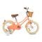 Bicicleta cu roti ajutatoare si cos, Rizz Jr, 14 inch, Peach