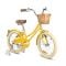 Bicicleta cu roti ajutatoare si cos, Rizz Jr, 20 inch, Yellow