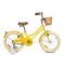 Bicicleta cu roti ajutatoare si cos, Rizz Jr, 20 inch, Yellow