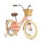 Bicicleta cu roti ajutatoare si cos, Rizz Jr, 20 inch, Peach
