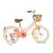 Bicicleta cu roti ajutatoare si cos, Rizz Jr, 20 inch, Peach
