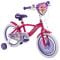 Bicicleta cu roti ajutatoare, Huffy, Disney Princess, 16 inch, Roz
