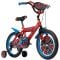 Bicicleta cu roti ajutatoare, Huffy, Marvel Spiderman, 16 inch, Rosu