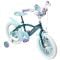 Bicicleta cu roti ajutatoare, Huffy, Disney Frozen, 16 inch, Blue