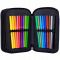 Penar cu 3 compartimente echipat, AstraBag Jumbo, Blue Pixel