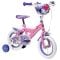 Bicicleta cu roti ajutatoare, Huffy, Disney Princess, 12 inch, Roz