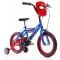 Bicicleta cu roti ajutatoare, Huffy, Marvel Spiderman, 14 inch, Rosu