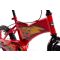 Bicicleta cu roti ajutatoare, Huffy, Disney Pixar Cars 95, 14 inch, Rosu