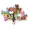 Puzzle Clementoni Disney Princess, 104 piese