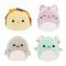 Set 4 jucarii de plus, Squishmallows, Micromallows
