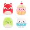 Set 4 jucarii de plus, Squishmallows, Micromallows
