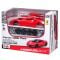 Set constructie masinuta metalica, Maisto, Ferrari 488 Pista, 43 piese, 1:24, Rosu