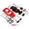 Set constructie masinuta metalica, Maisto, Ferrari Enz, 35 piese, 1:24, Rosu