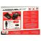 Set constructie masinuta metalica, Maisto, Ferrari Enz, 35 piese, 1:24, Rosu