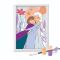 Set de pictura pe numere, Happi Hobbi, Picteaza si inrameaza, Frozen